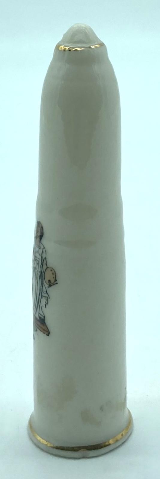 Arcadian China crested ware - anti-aircraft shell - side view