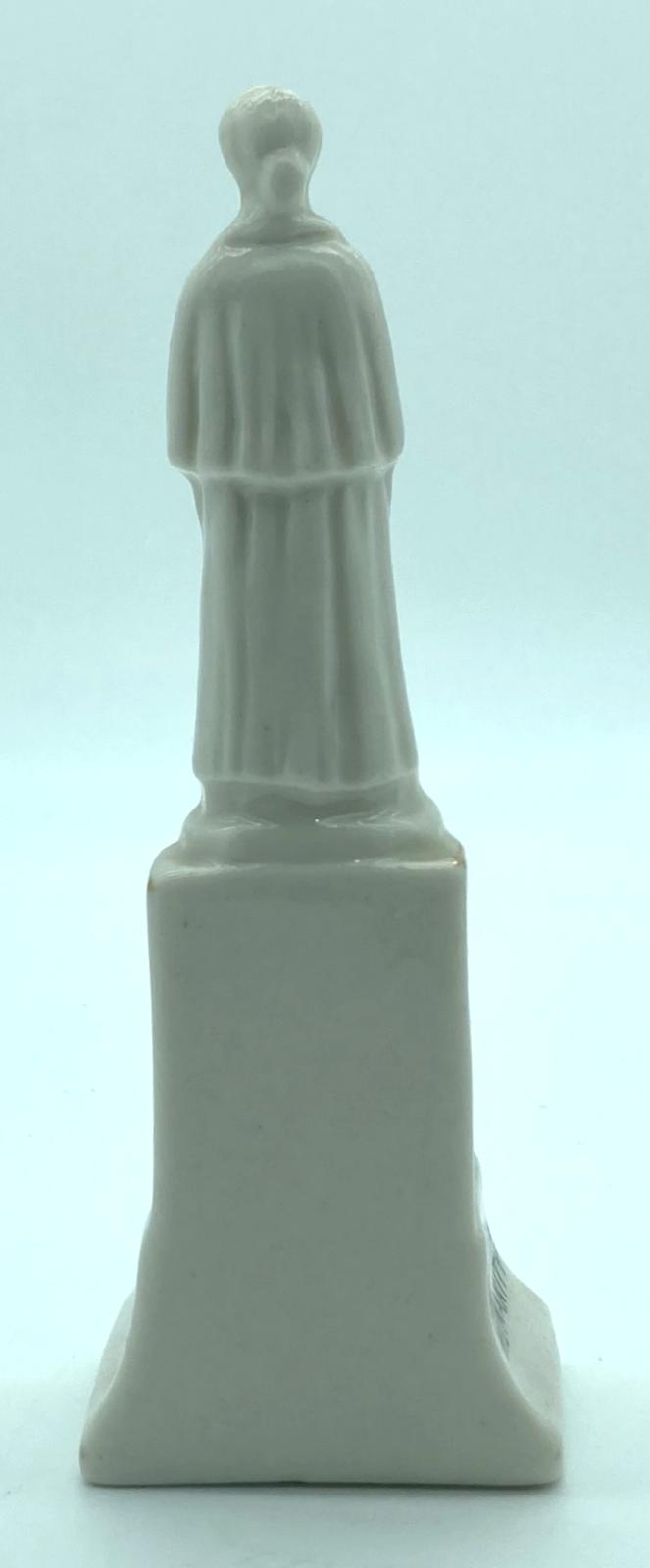 Arcadian China crested ware statue of Edith Cavell - back