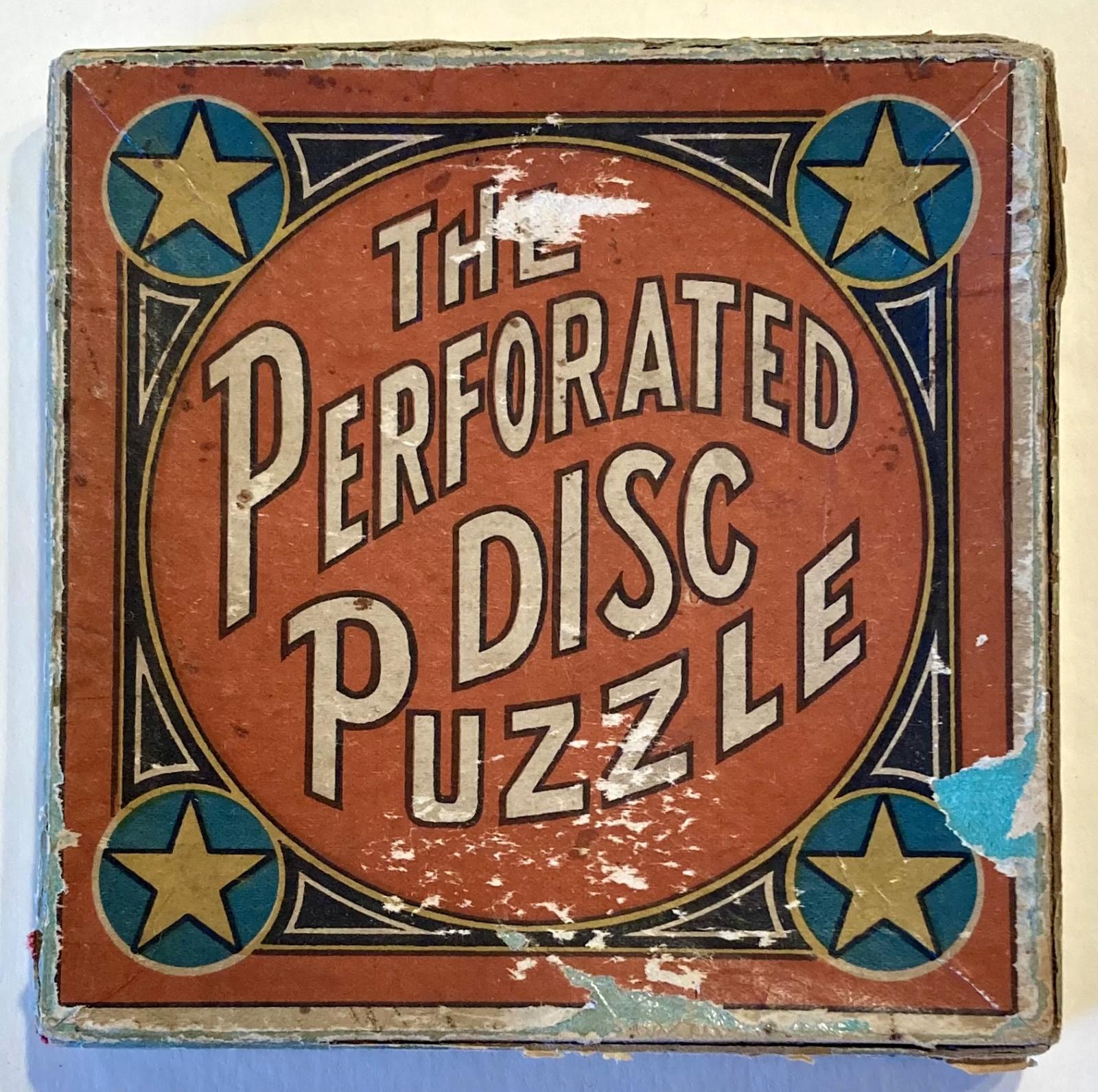 'The Perforated Disc Puzzle' - box cover