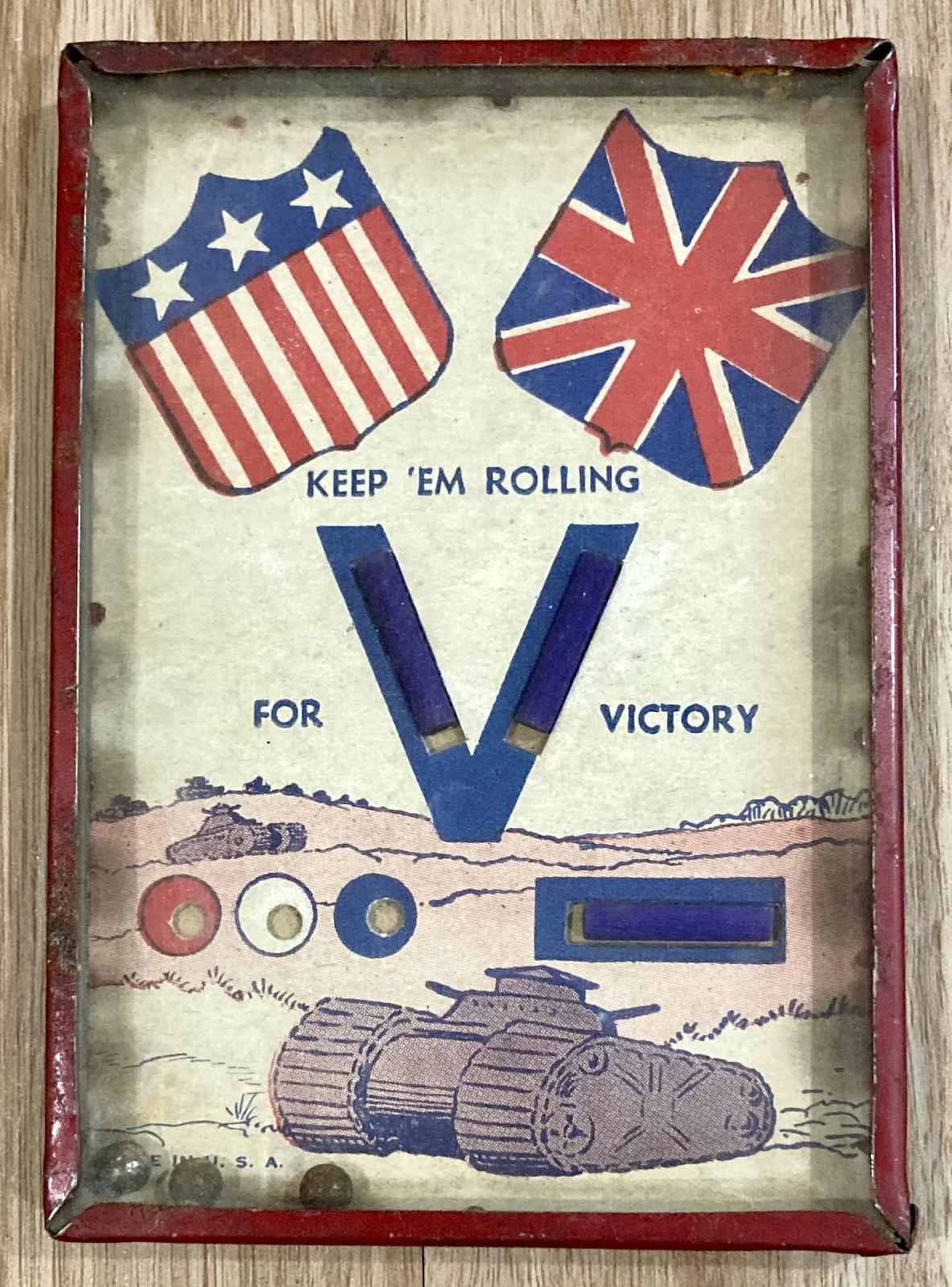 WWII US dexterity game - Keep 'Em Rolling for Victory