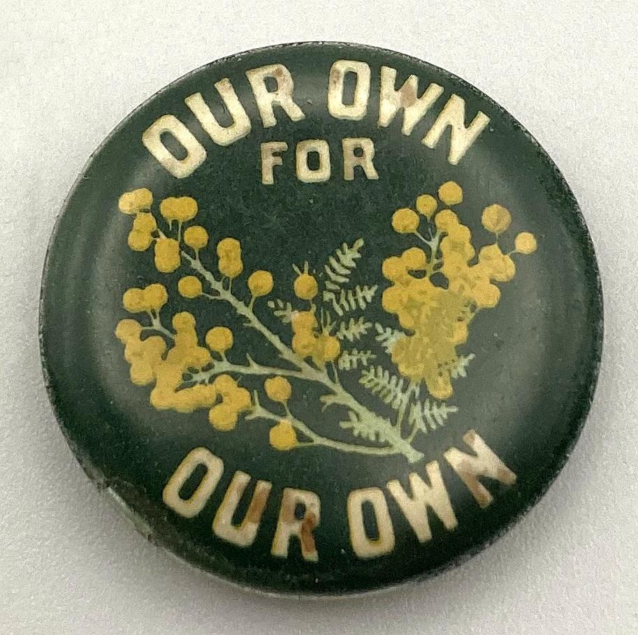 'Wattle Day' fundraising button 1916 - small size