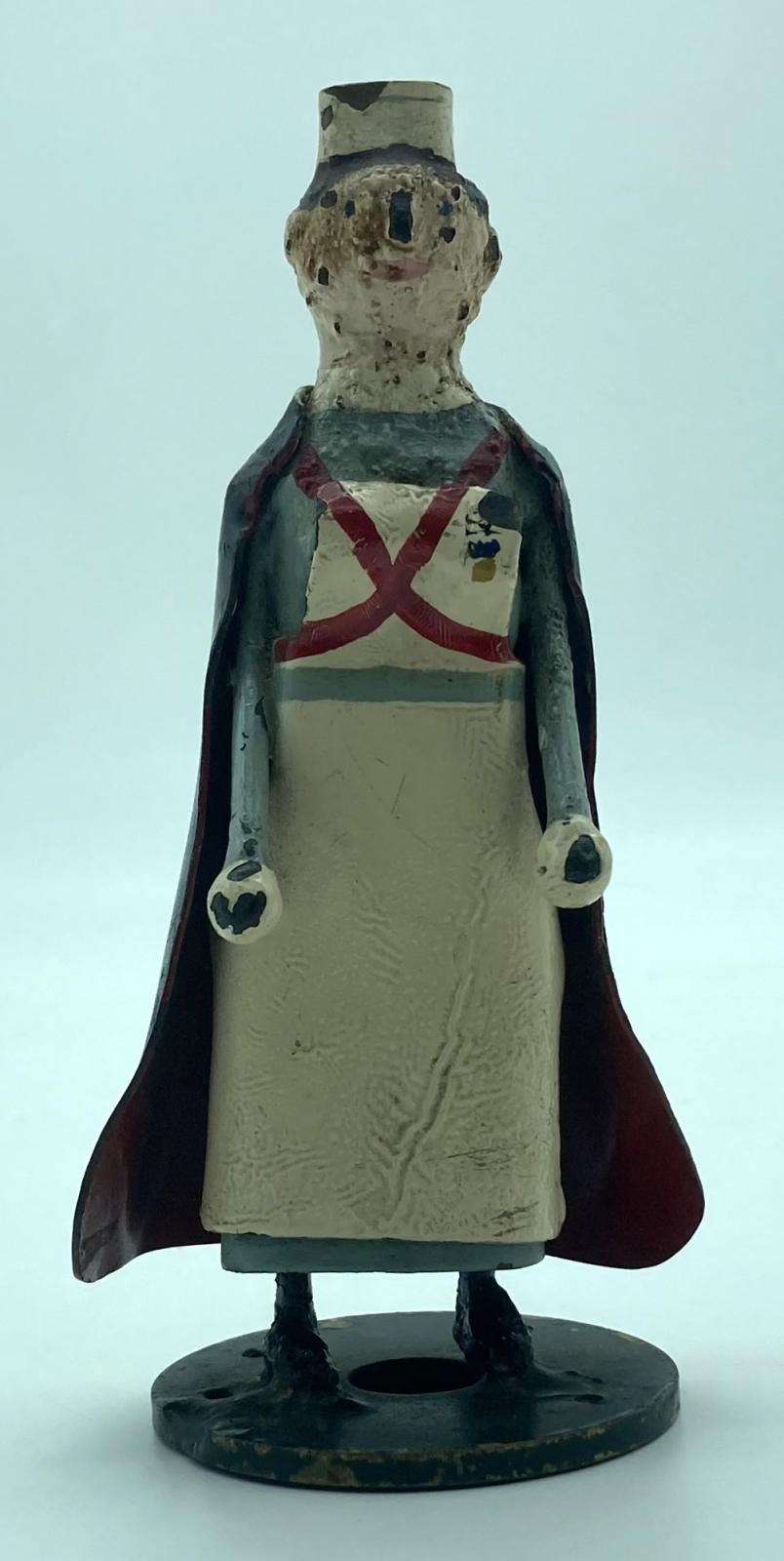 Metal nurse figurine made at RAF Biggin Hill - front view