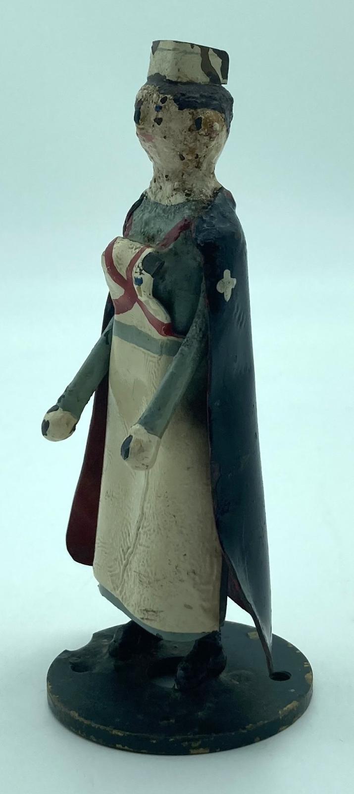 Metal nurse figurine made at RAF Biggin Hill - other oblique view