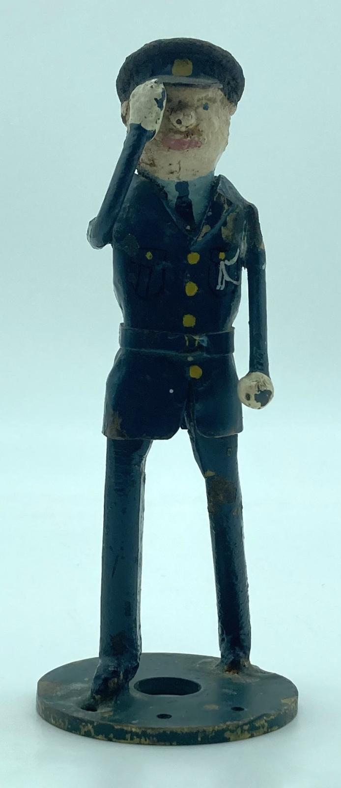 Metal airman figurine made at R.A.F. Biggin Hill - front view