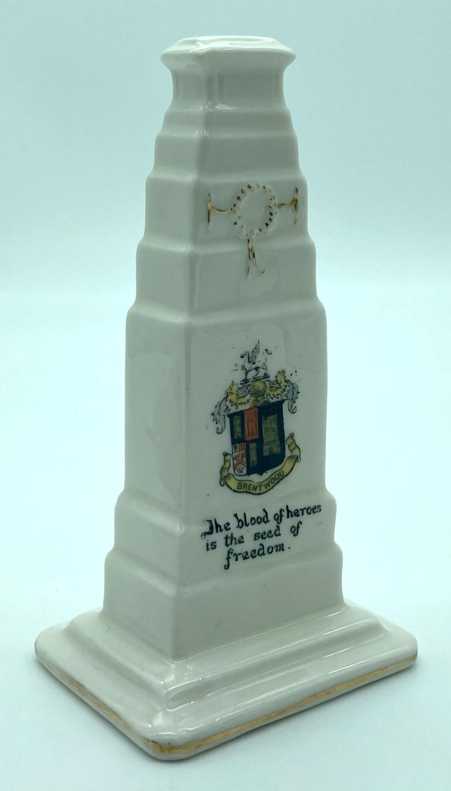 Florentine China crested ware - London Cenotaph - front view