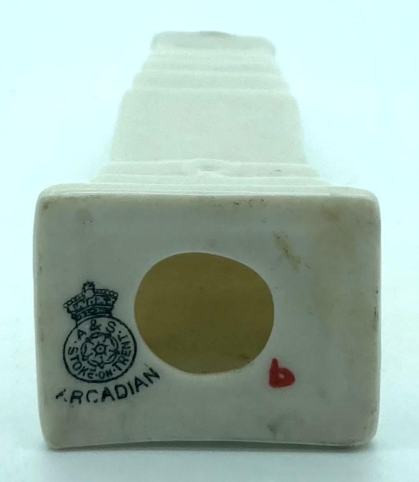 Arcadian China crested ware - London Cenotaph - base view