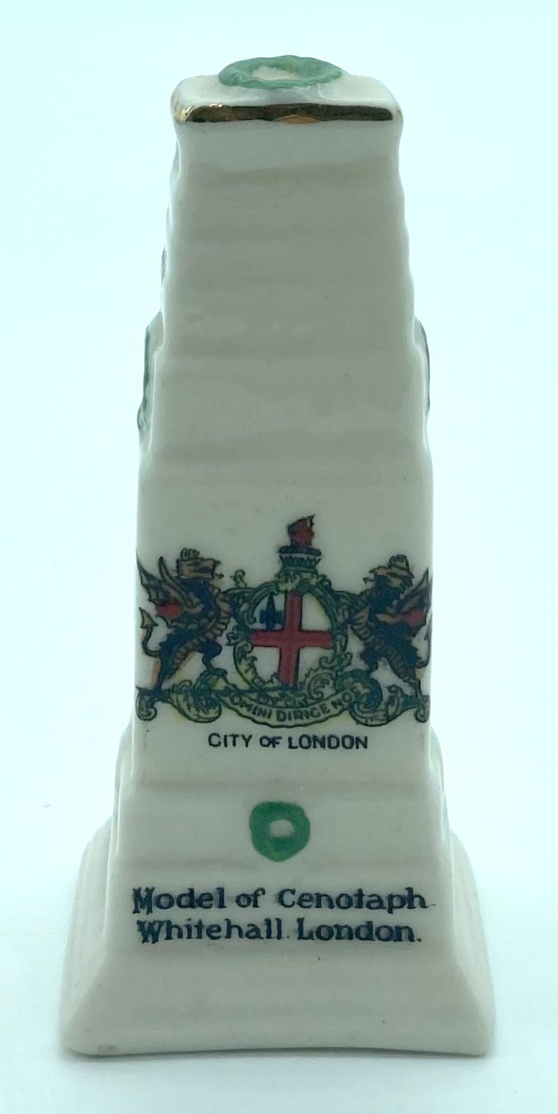 Arcadian China crested ware - London Cenotaph - front view