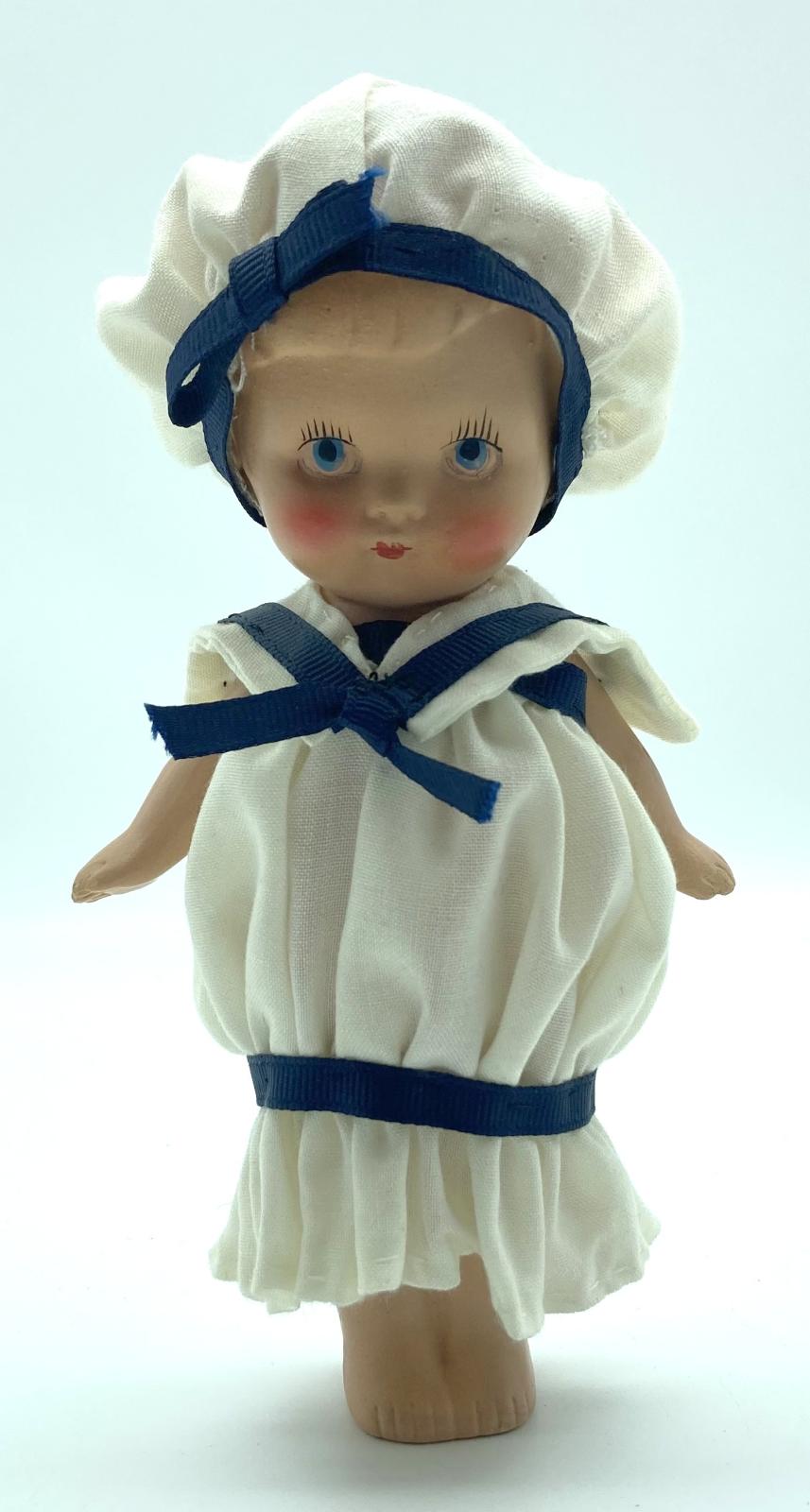 Bisque sailor girl from front