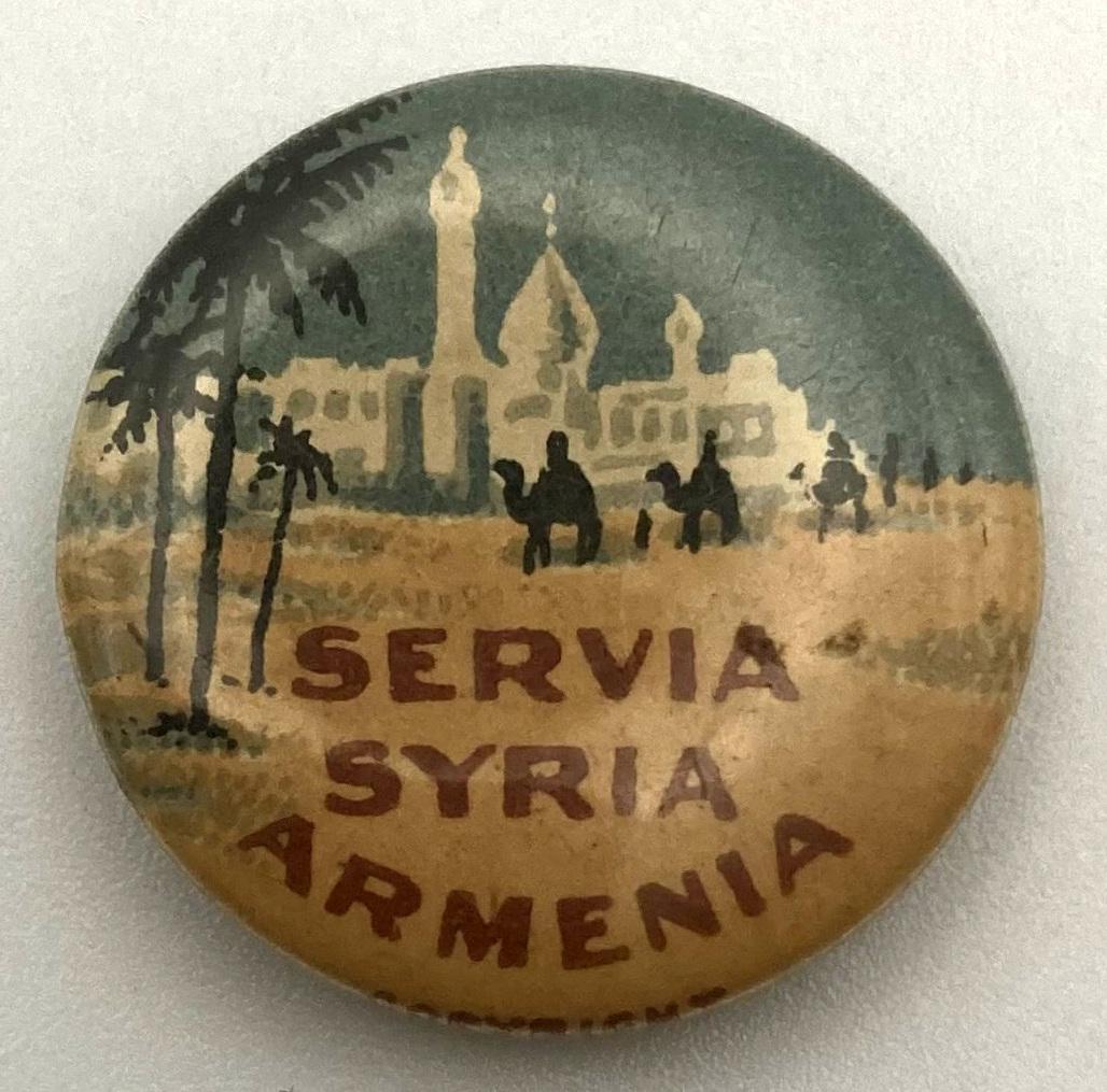 'Suffering Nations Day' fundraising button 1917 - small size