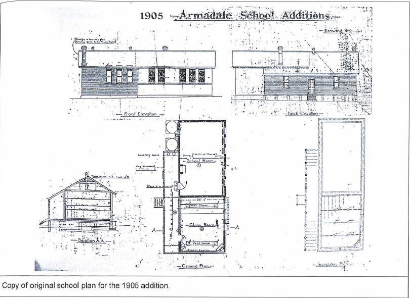 Plans of the extension to Armadale Primary