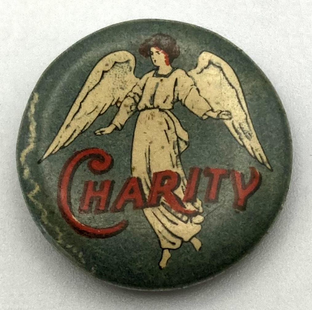 'Charity' fundraising button 1915 - small size