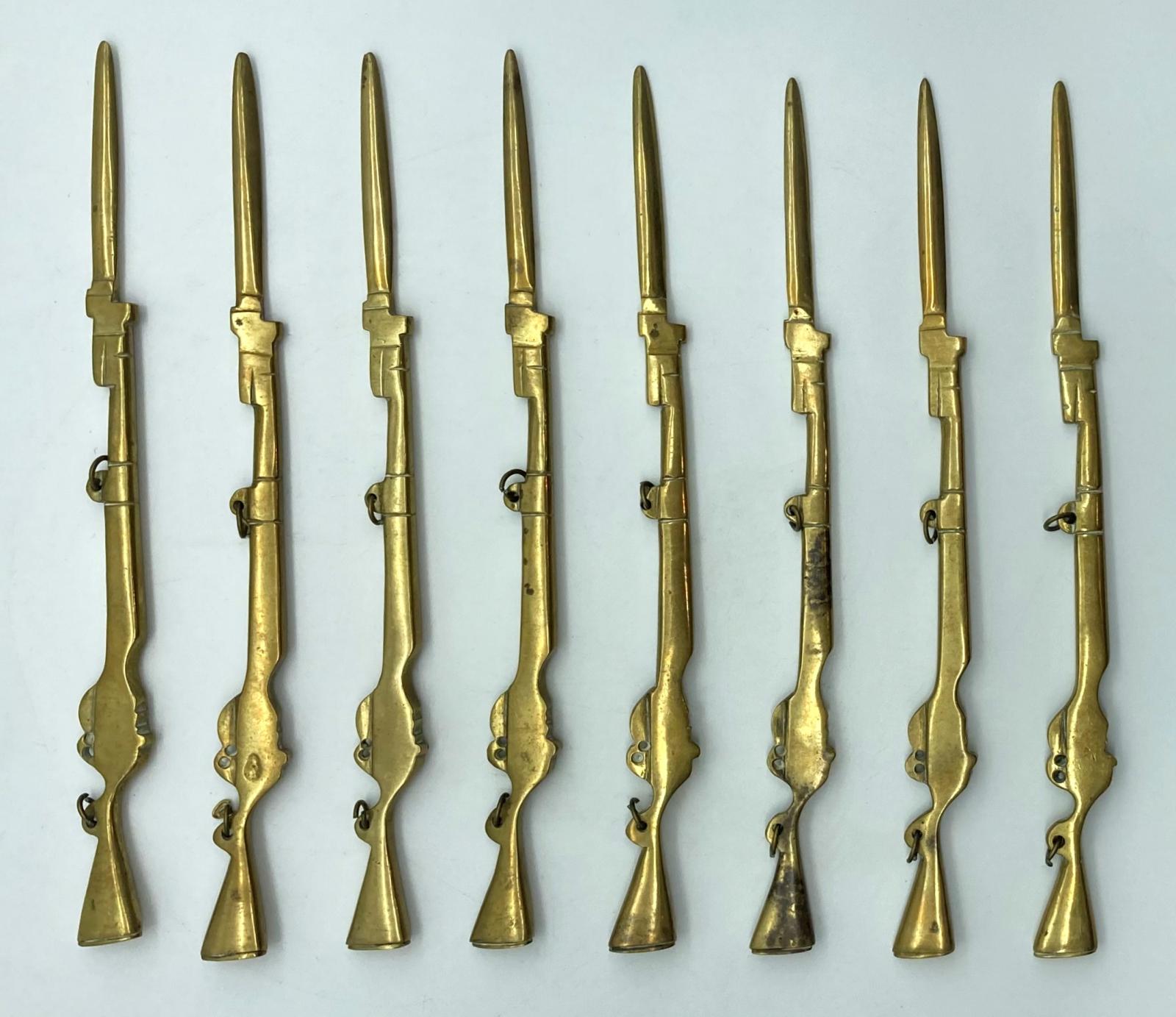 Lee Enfield Rifle letter opener display - rifles and bayonets - other side