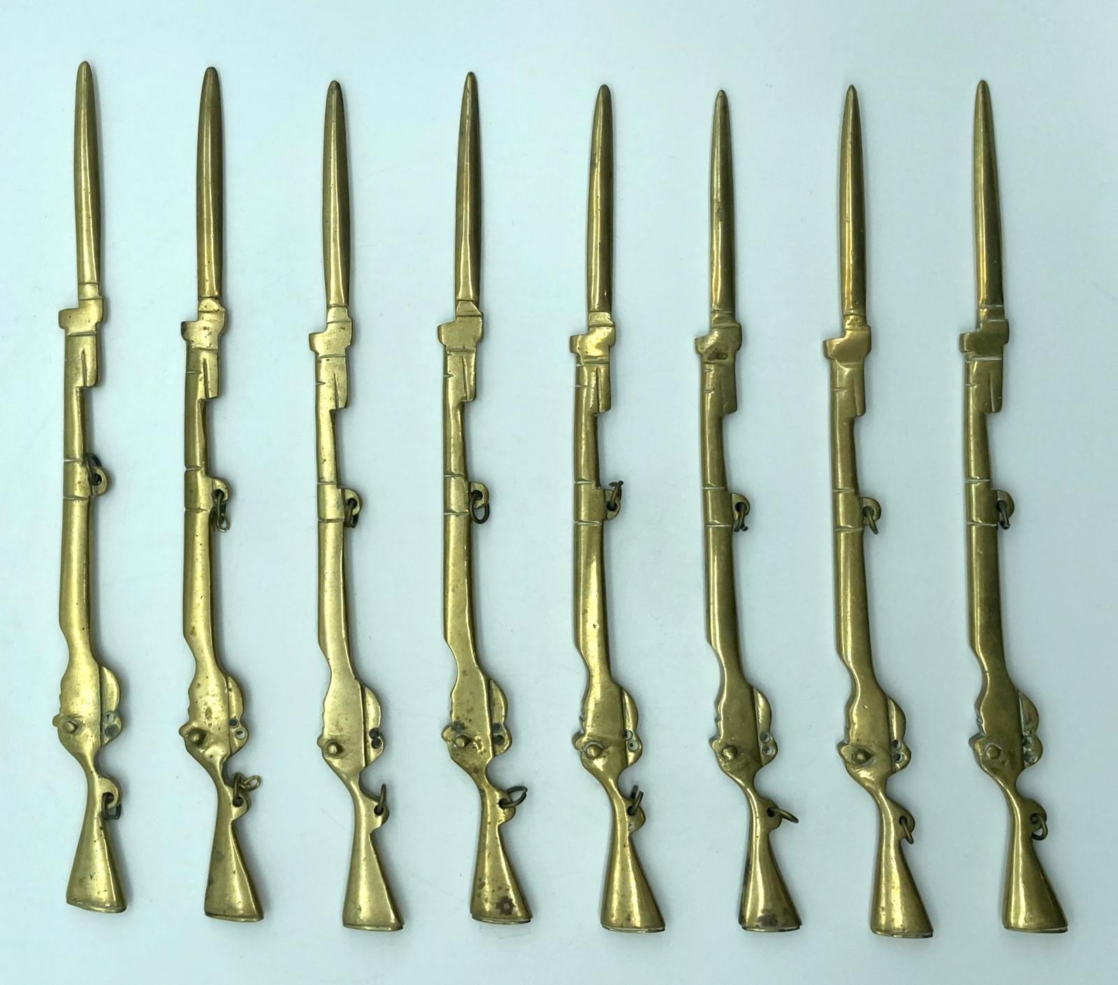 Lee Enfield Rifle letter opener display - rifles and bayonets