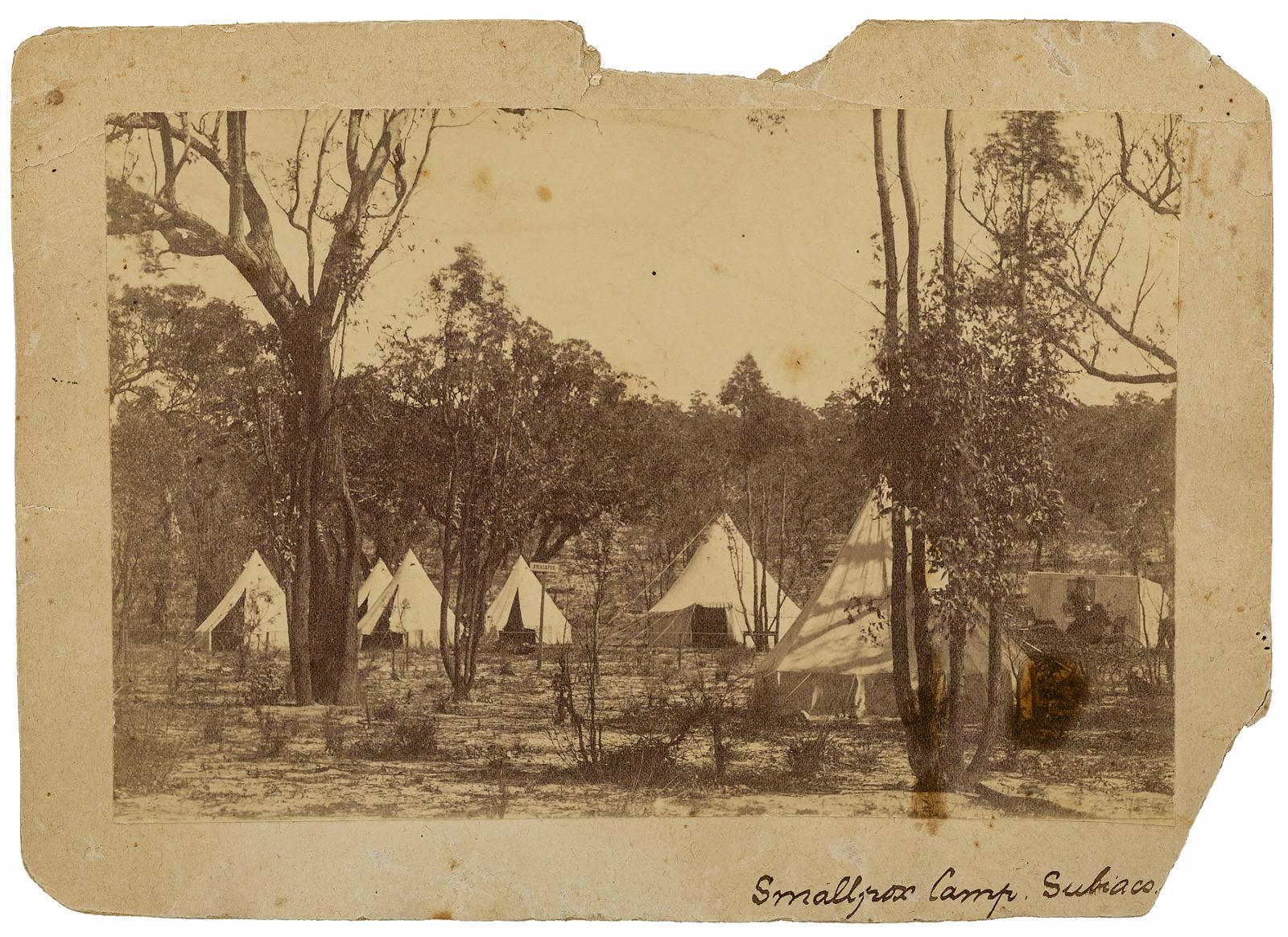 Smallpox Camp west of Subiaco, Western Australia, 1893