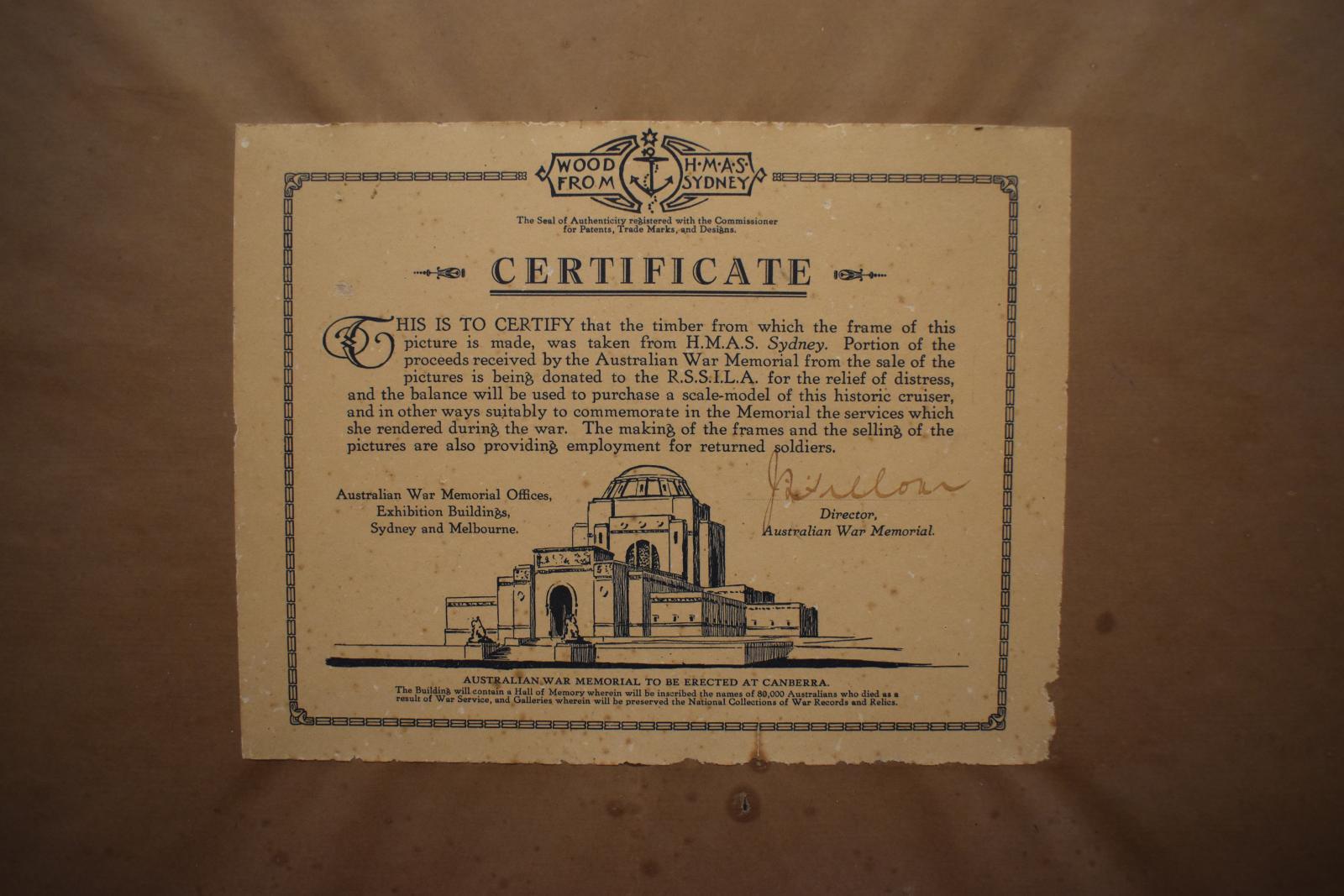 Immortal Shrine Print - certificate