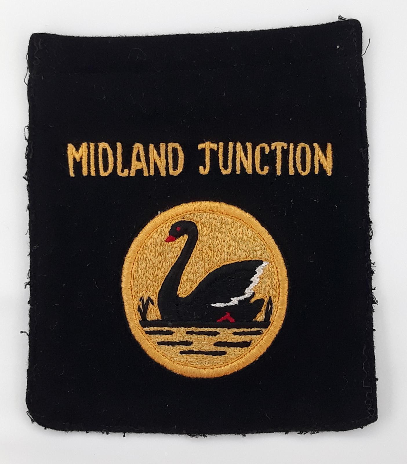 Midland Junction Bowling Club blazer badge.