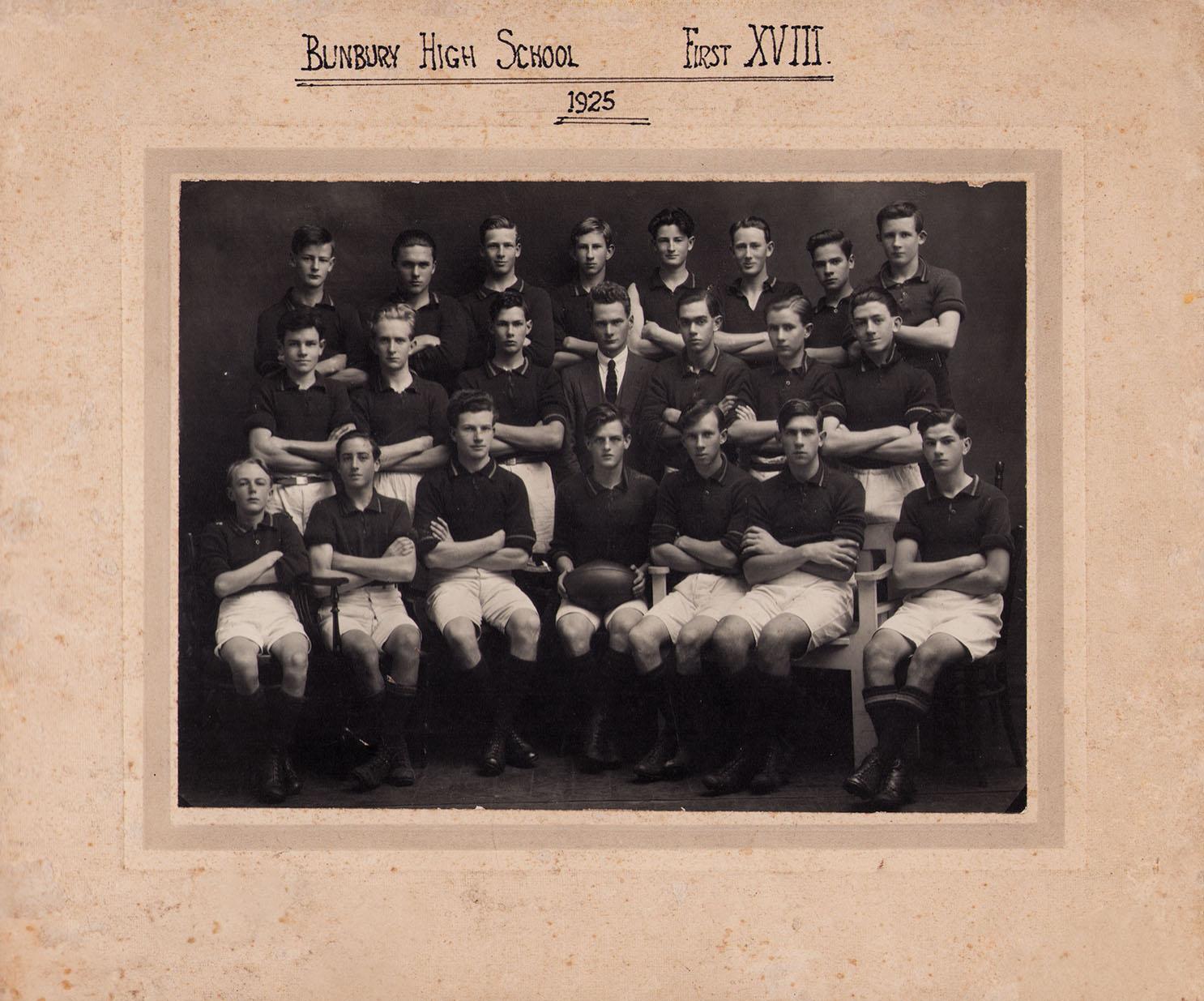 BHS Football Eighteen 1925