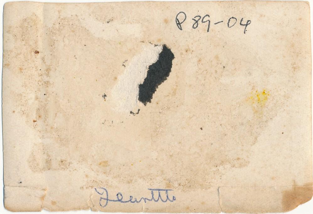 Back of photograph of Richardson Store