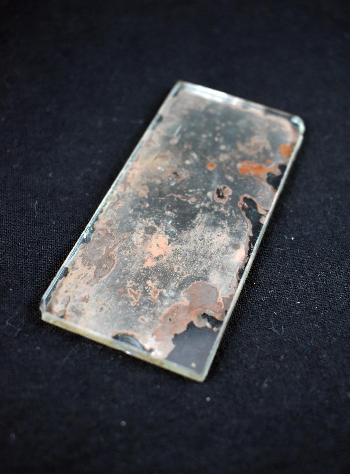 Piece of Mirror with Japanese Writing