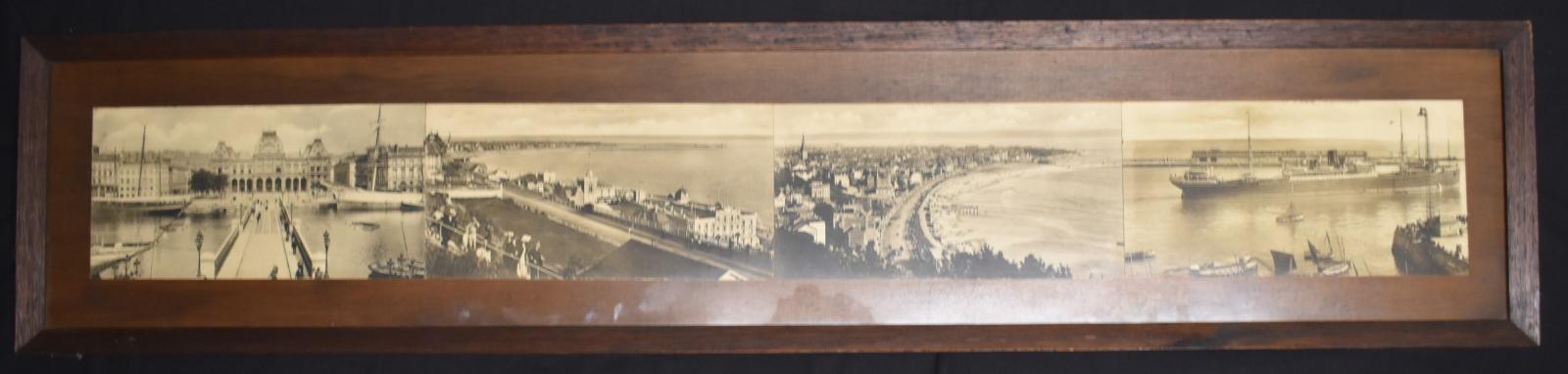Four French Framed Photographic Postcards - front