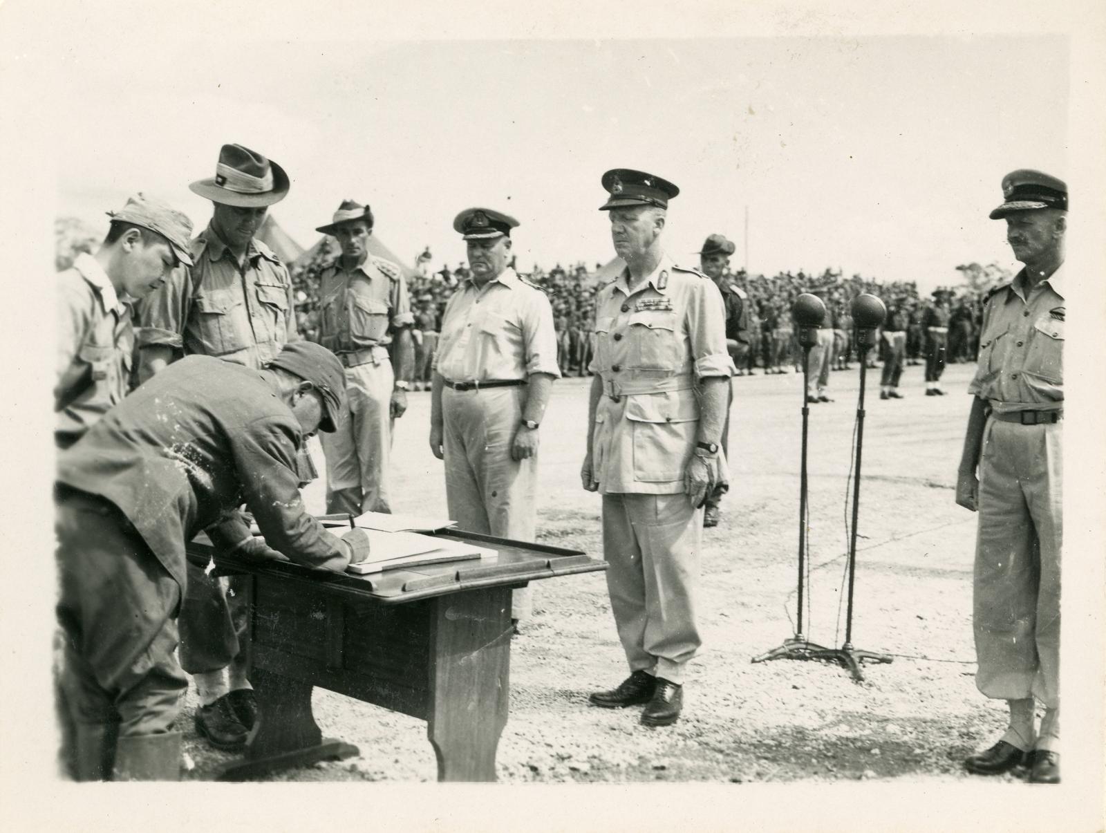 Japanese surrender to Australian Forces 1945