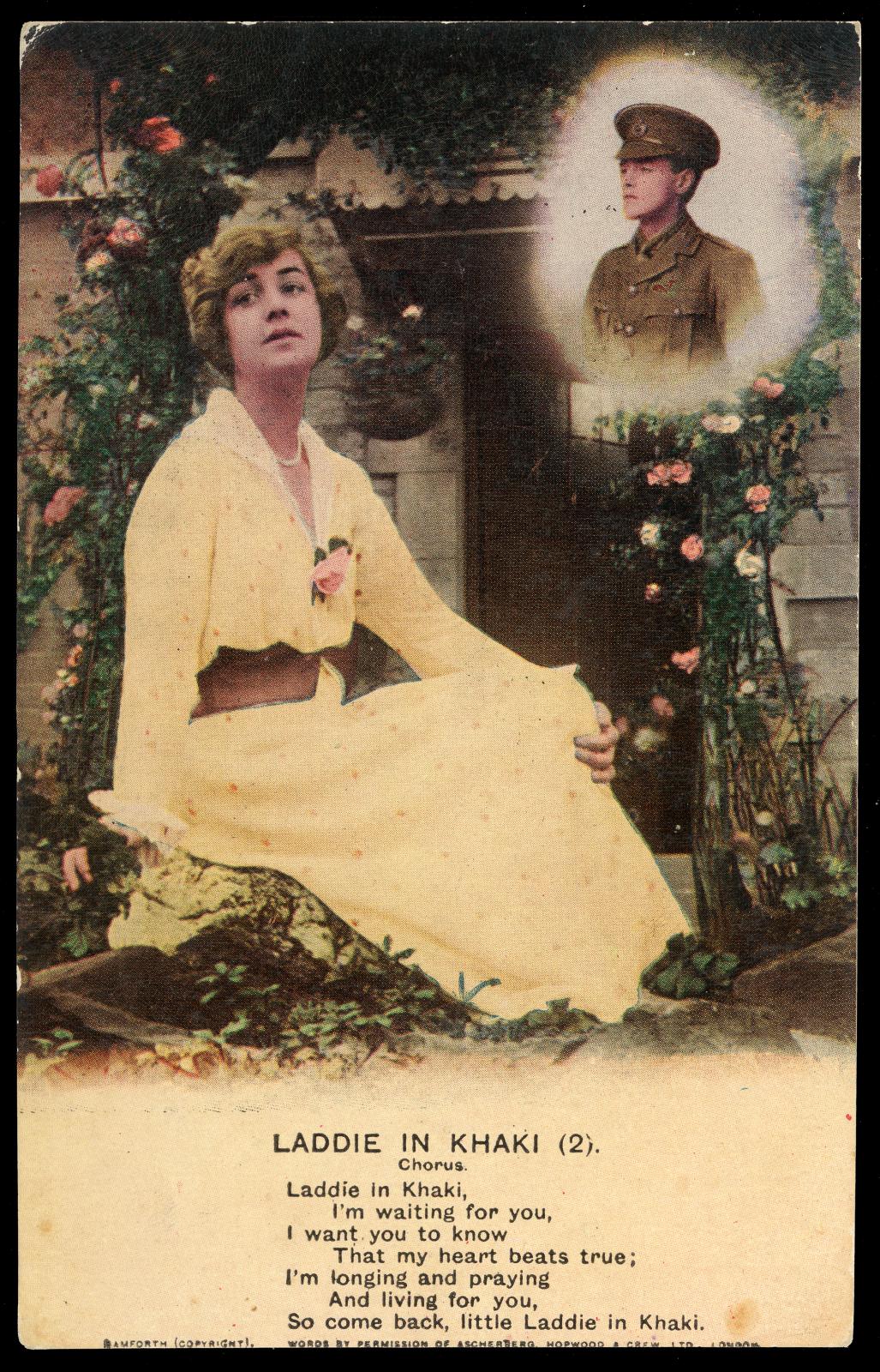First World War Coloured Photographic Postcard