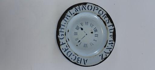 tin enamel child's plate  