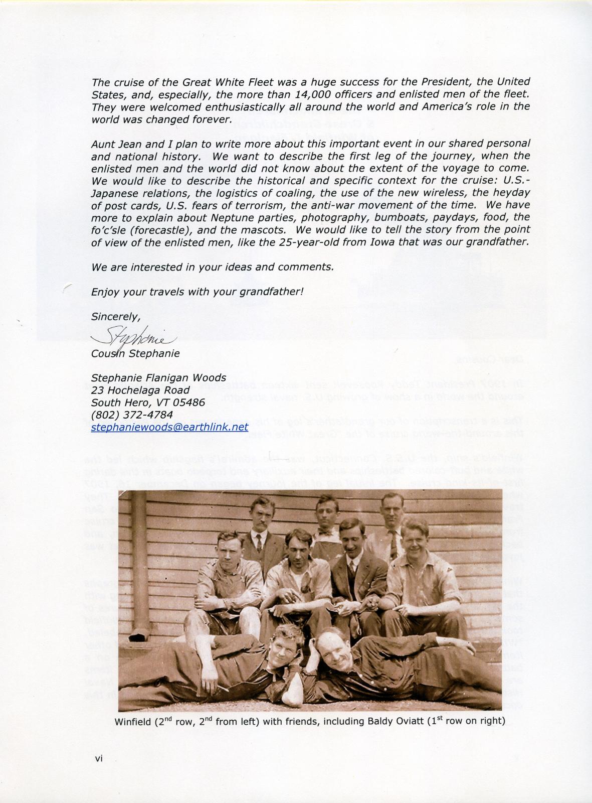 Introduction from booklet continued - Winfield I. Flanigan