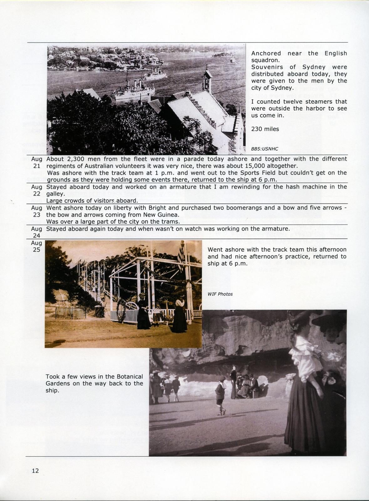 Page 12 from booklet - Winfield I. Flanigan - purchase of boomerang