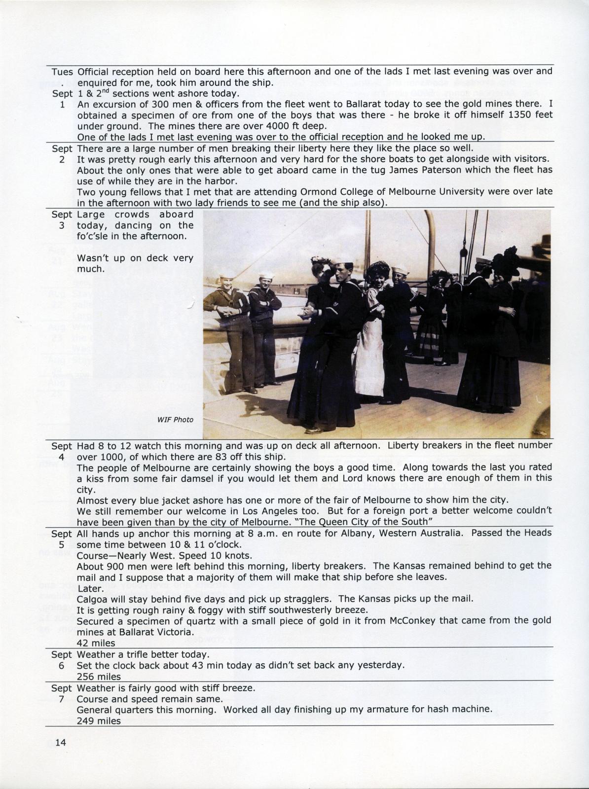 Page 14 from booklet - Winfield I. Flanigan - Albany visit 1