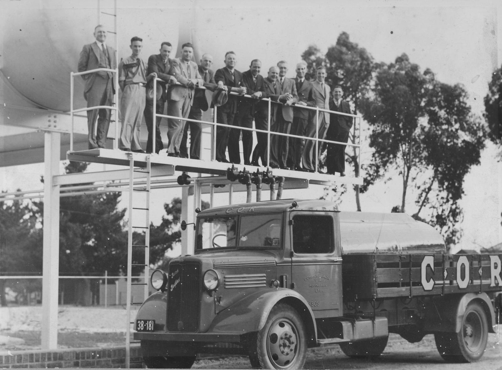 Official Opening of the Commonwealth Oil Refineries Depot.