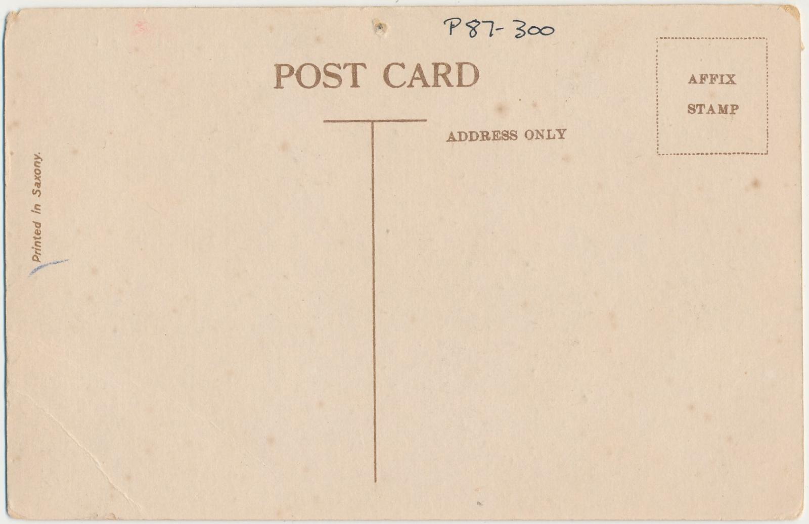Back of postcard of Katanning Public Hospital