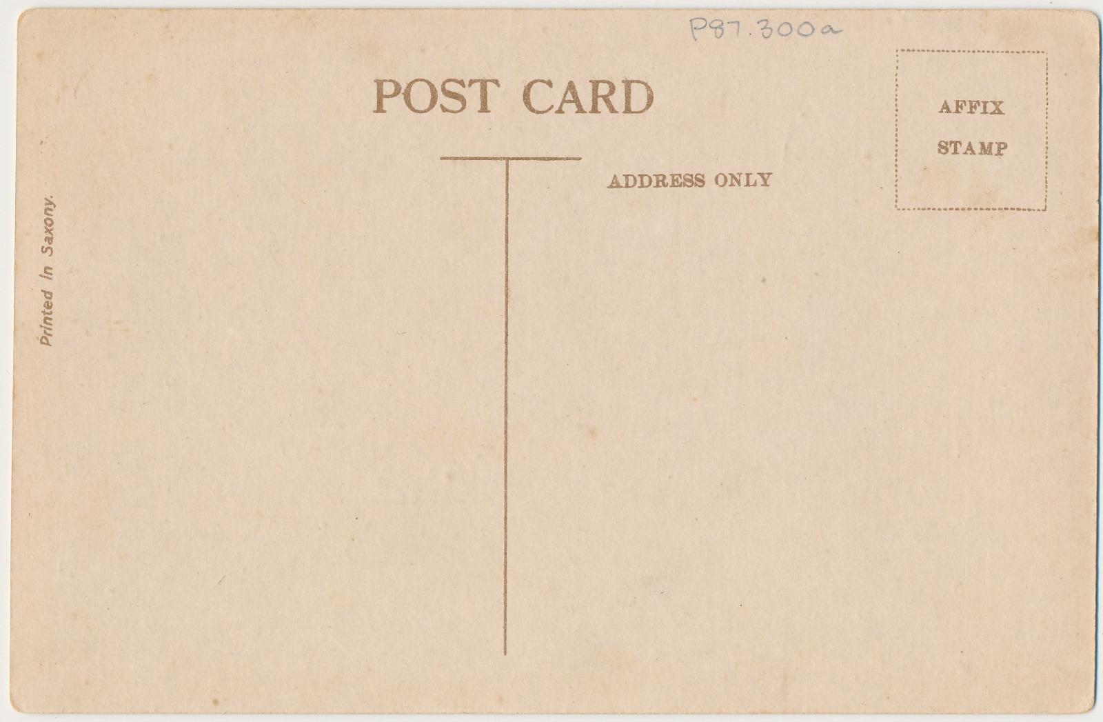 Back of postcard of Katanning Public Hospital