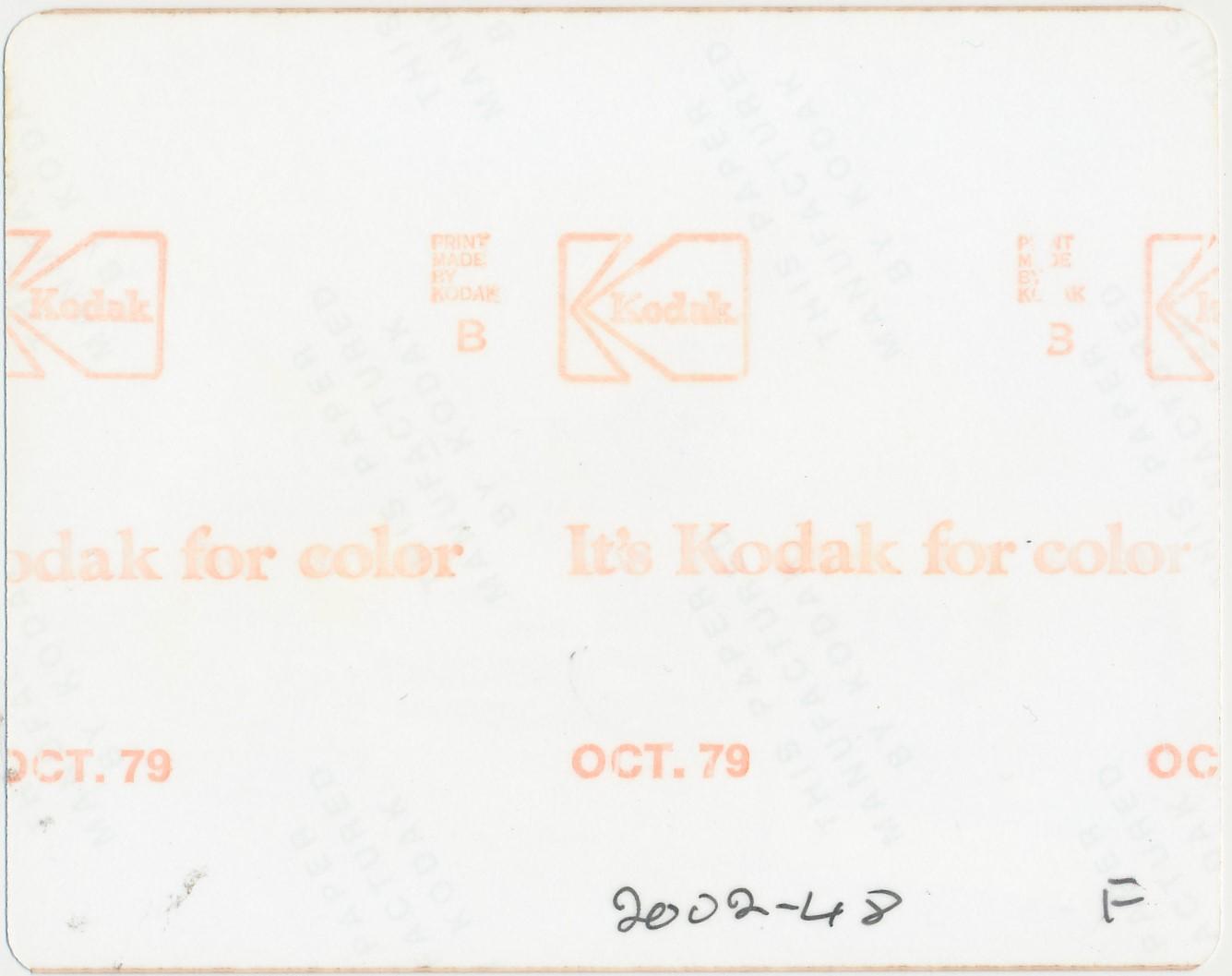 Back of photograph of Storage Sheds and Silos