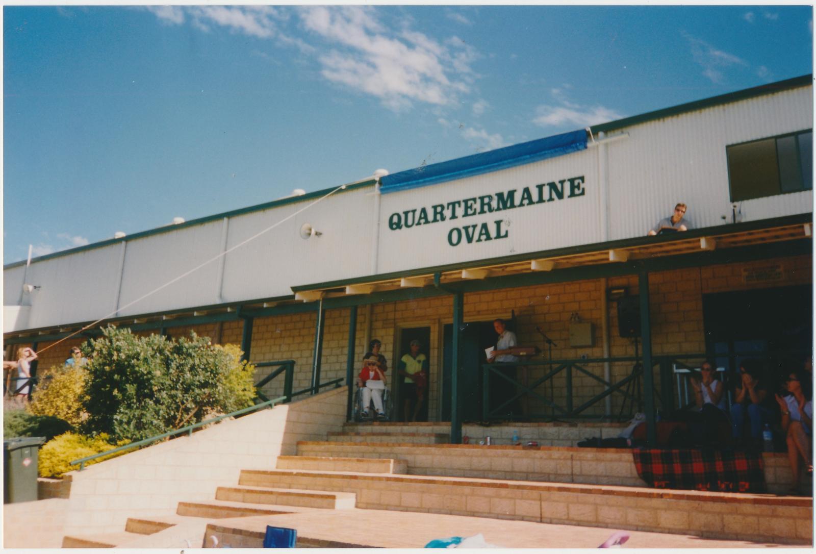 Quartermaine Oval Naming Ceremony