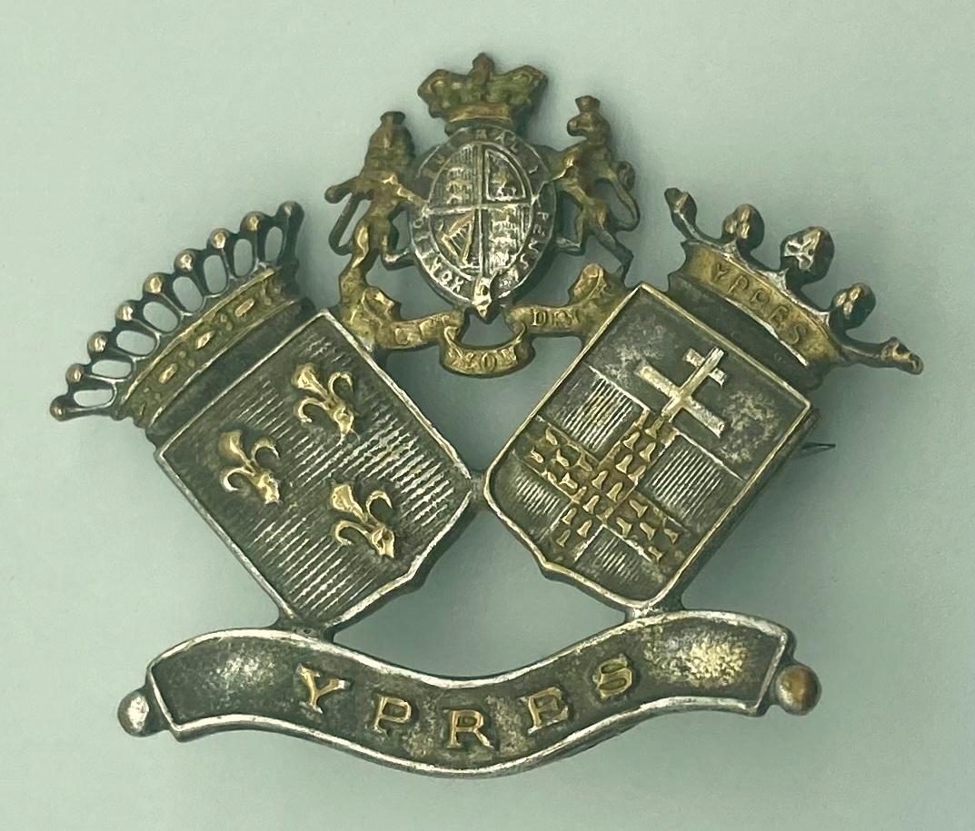 WWI souvenir brooch - Ypres