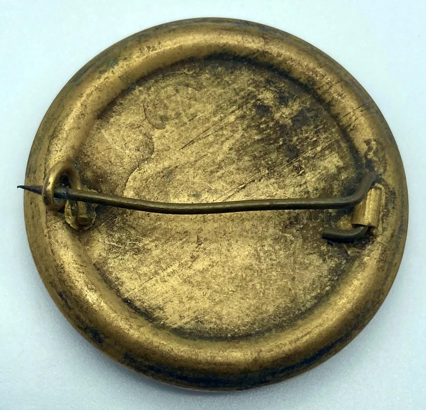 Reverse of WWI fundraising button featuring the portrait of Field Marshal Sir Douglas Haig