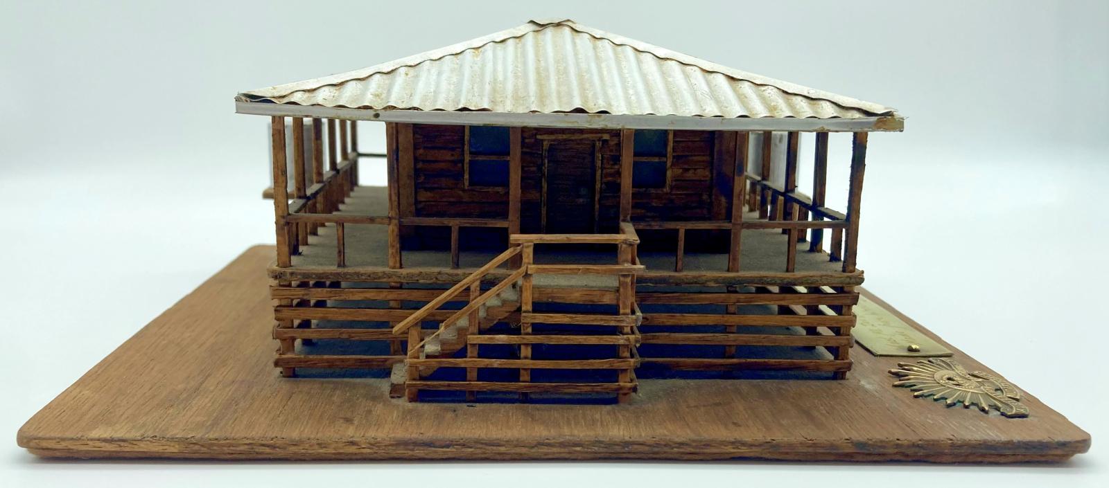 Timber and metal model house - Tel el Saba 1917 - side view 1