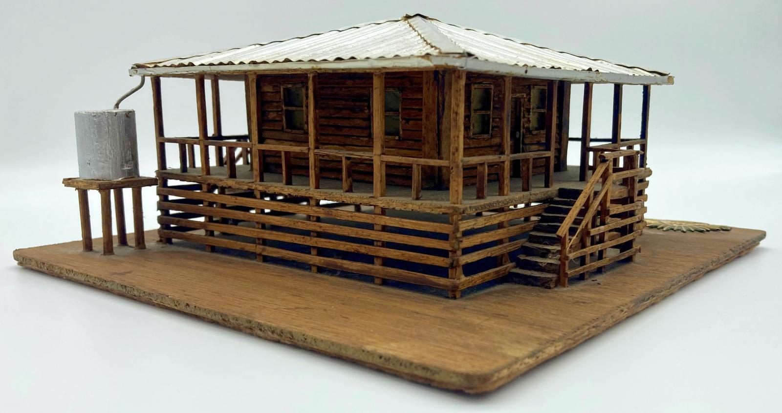Timber and metal model house - Tel el Saba 1917 - oblique view 2