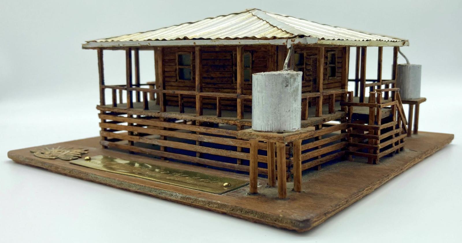 Timber and metal model house - Tel el Saba 1917 - oblique view 4