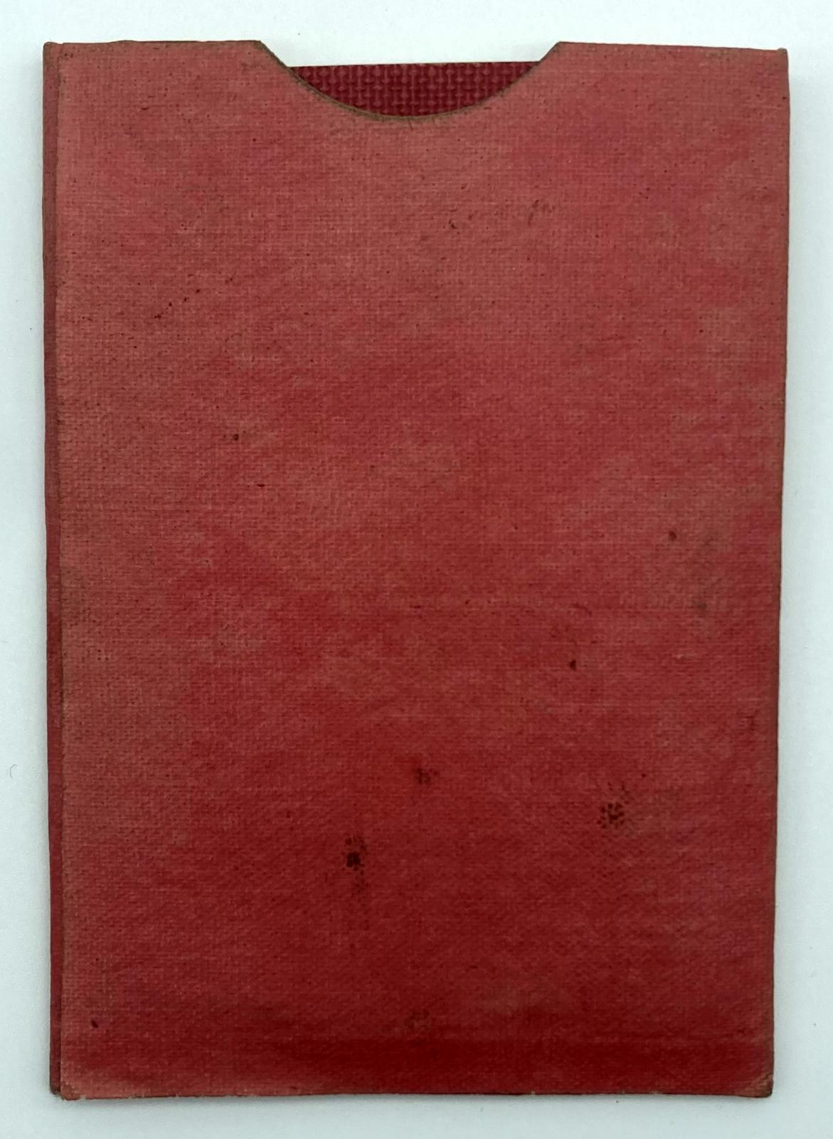Reverse of  'With the A.I.F. on Active Service for God and King' - pouch containing booklets