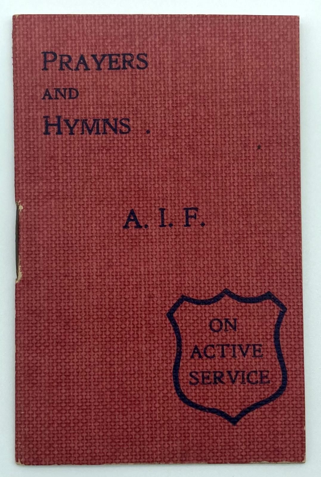 'Prayers and Hymns' booklet