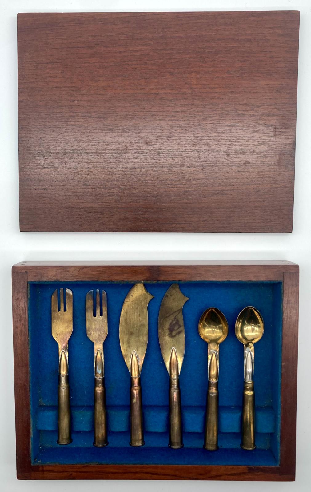Trench art cutlery made by Sapper Frank William (Bill) Collison