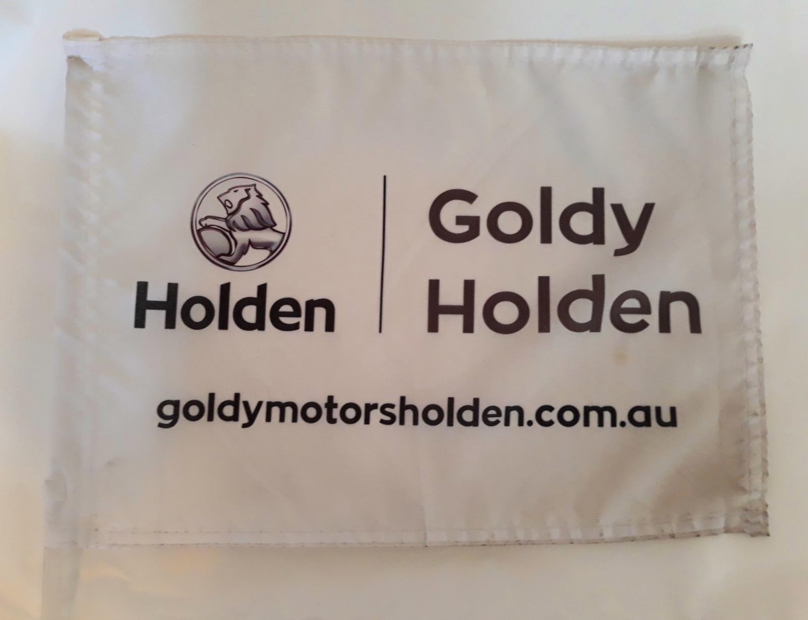 Goldy Holden Car Flag