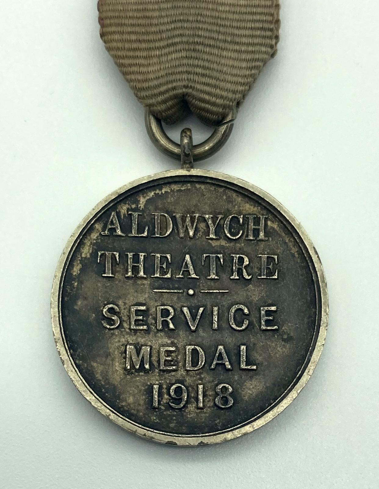 Close up of reverse of WWI Australian Y.M.C.A. Service Medal