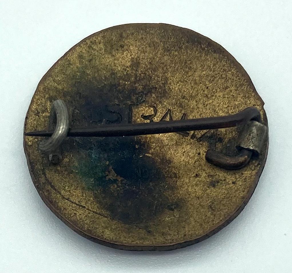 Reverse of WWI Australian Y.M.C.A Snapshots From Home League enamel badge