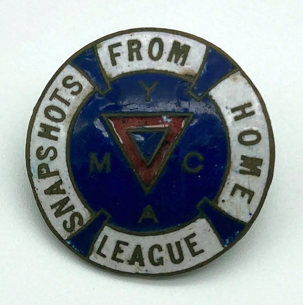 WWI Australian Y.M.C.A Snapshots From Home League enamel badge
