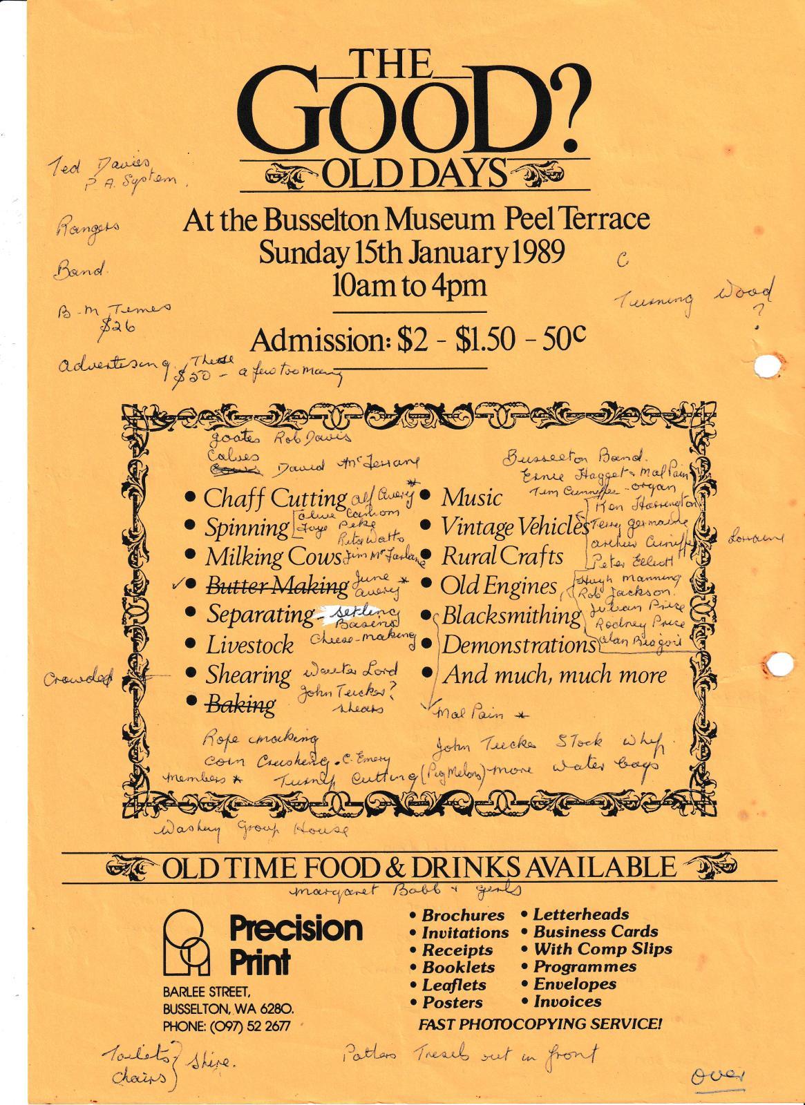 Gala Day 1989 front page