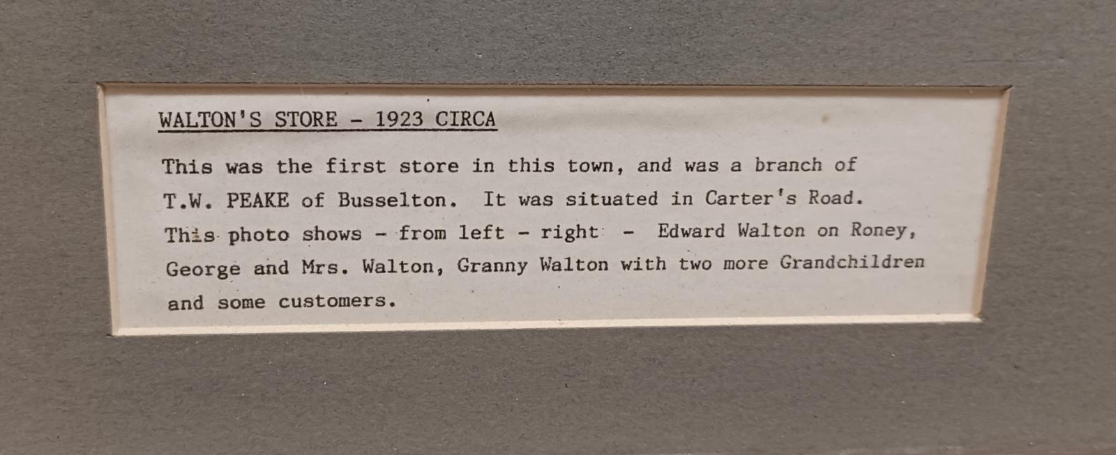 Waltons Store details