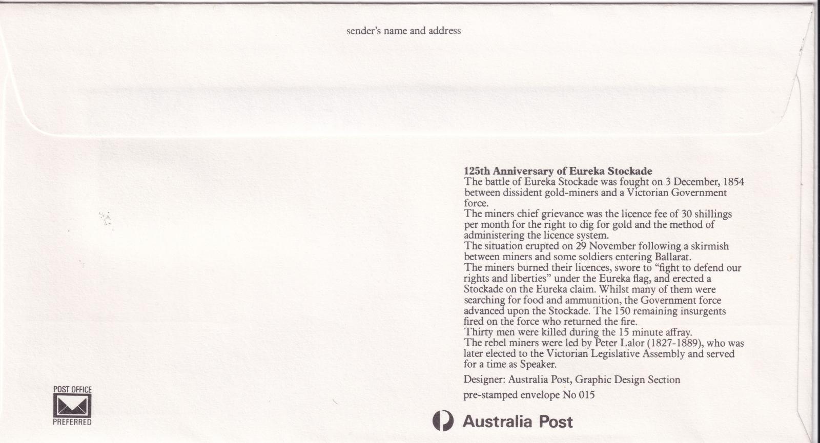 Siege of Glenrowan - back